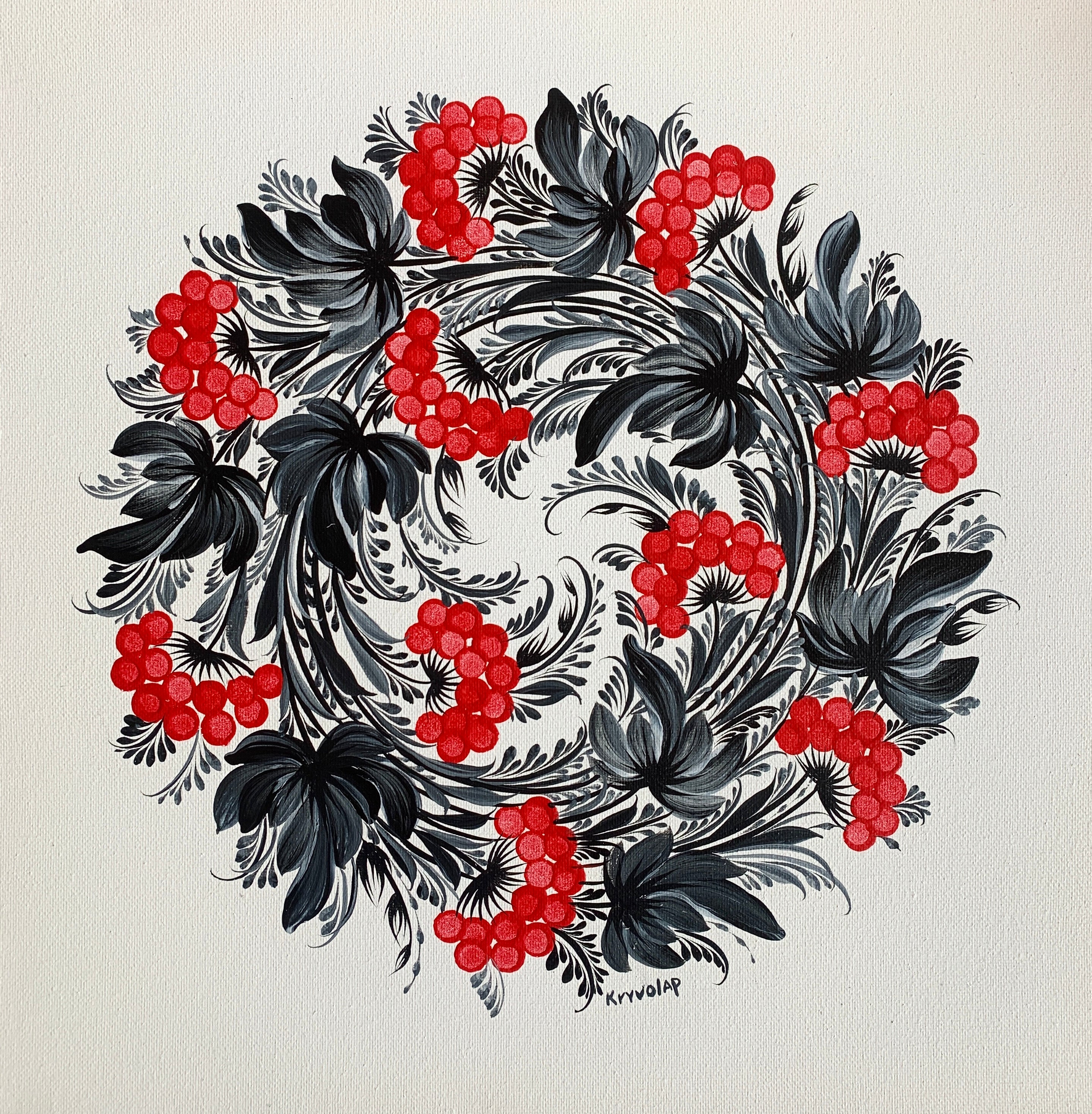 KALYNA - 14 in x 14 in (35.5 cm x 35.5 cm)
