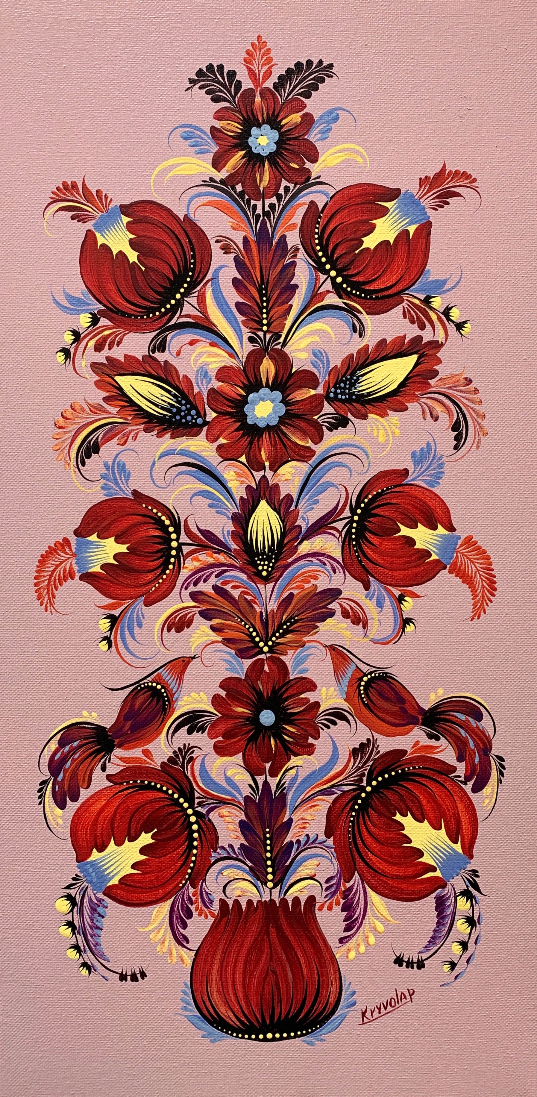 KIN TREE - 10 in x 20 in (25.4 cm x 50.8 cm)