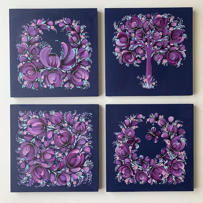 NEON PATTERNS - 10 in x 10 in (25.4 cm x 25.4 cm)