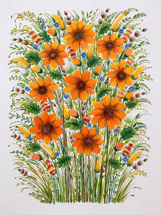SUNNY MEADOW TWO - 18 in x 24 in (45.7 cm x 61 cm)