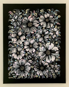 NIGHT BLOOMING TWO - 16 in x 20 in (40.6 cm x 50.8 cm)