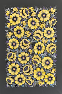 SUNFLOWER TAPESTRY - 24 in x 36 in (61 cm x 92 cm)