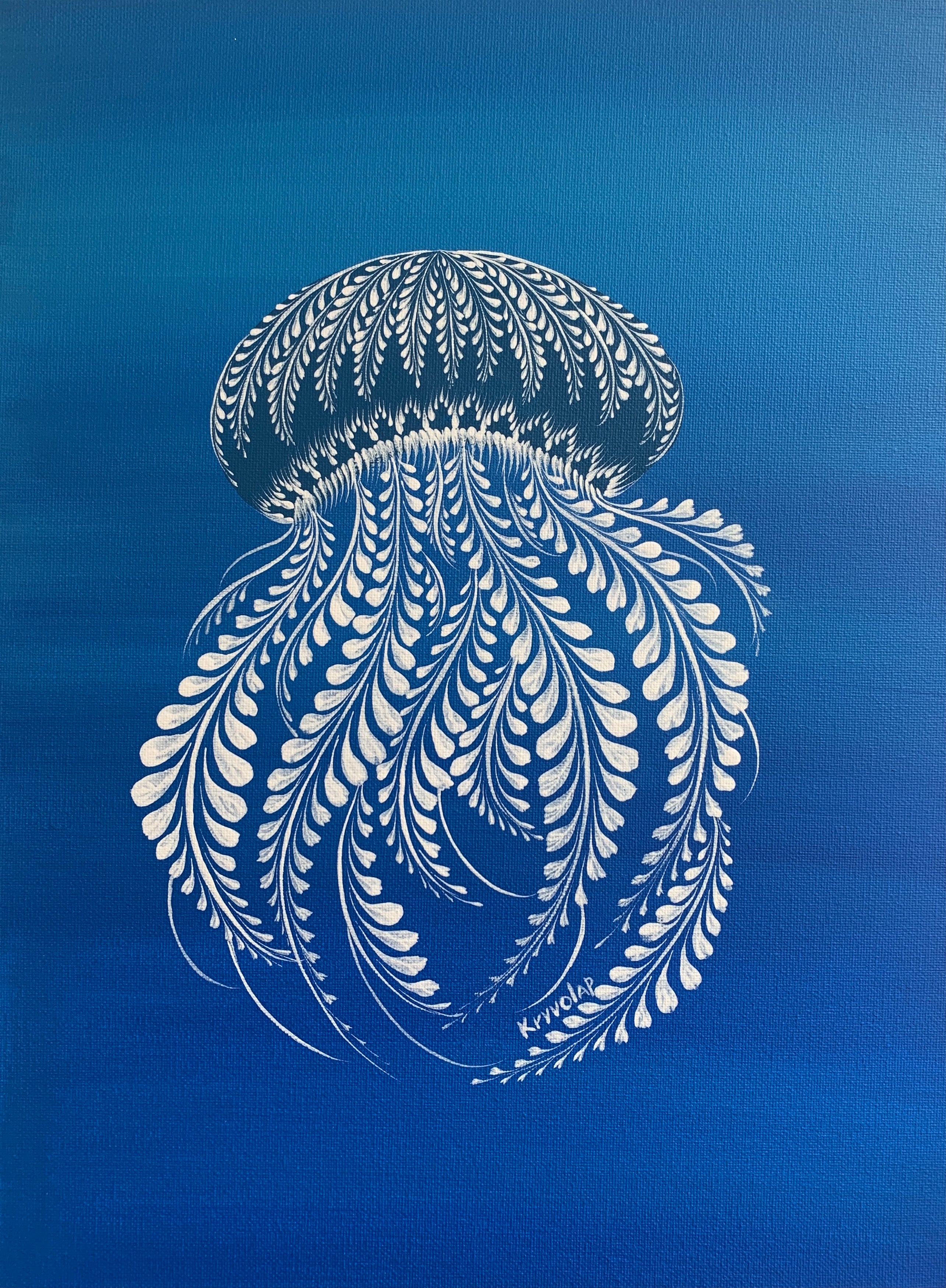 JELLYFISH - 12 in x 16 in (30.5 cm x 40.6 cm)