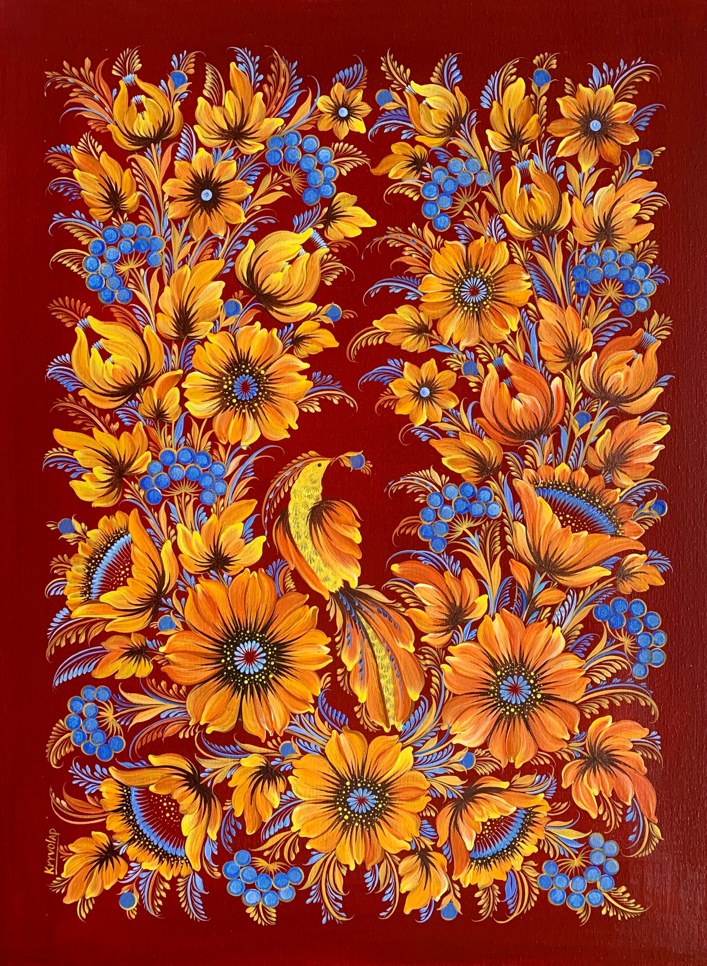 GOLDEN GOWK TWO - 18 in x 24 in (45.7 cm x 61 cm)