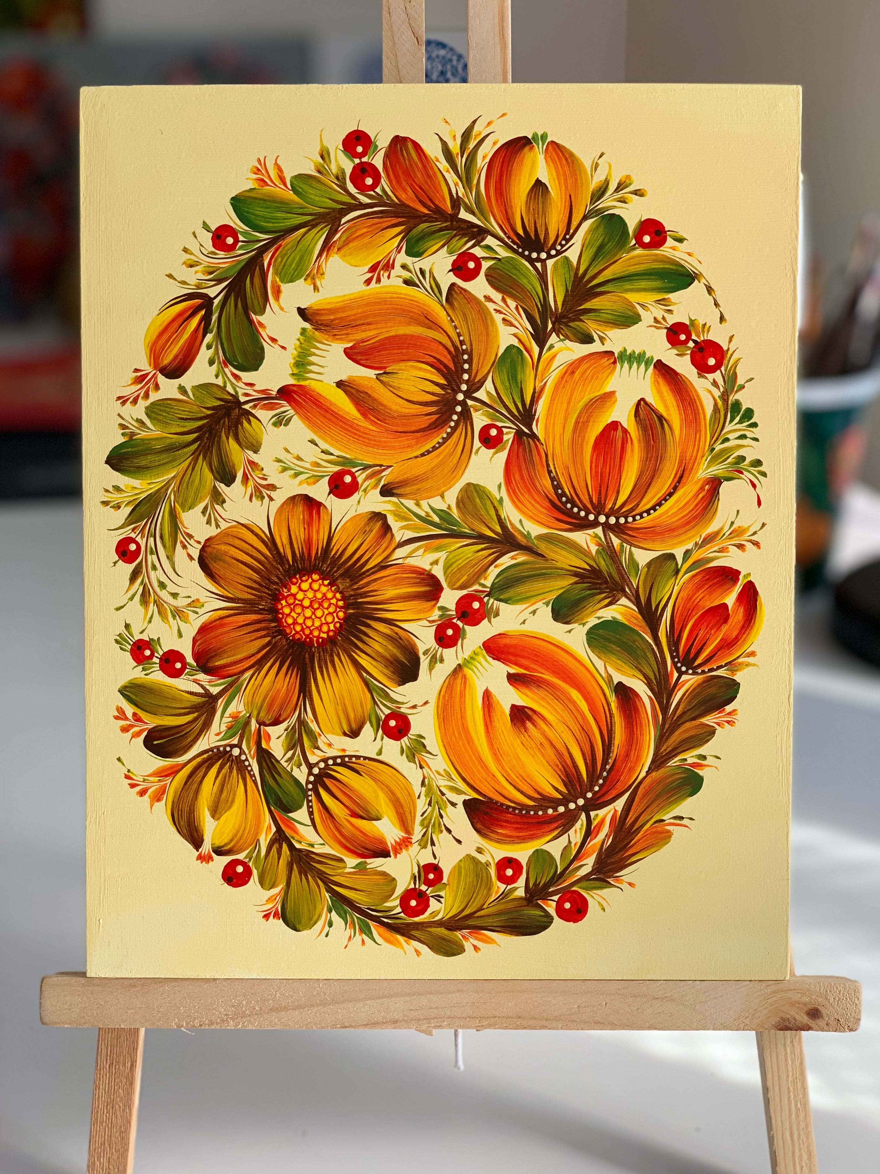 FALL CROWN - 8 in x 10 in (20.3 cm x 25.4 cm)
