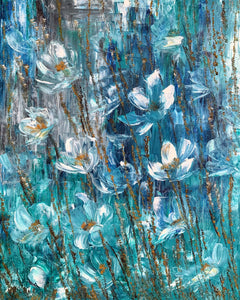 TURQUOISE DREAMS  - 18 in x 24 in (45.7 cm x 61 cm)