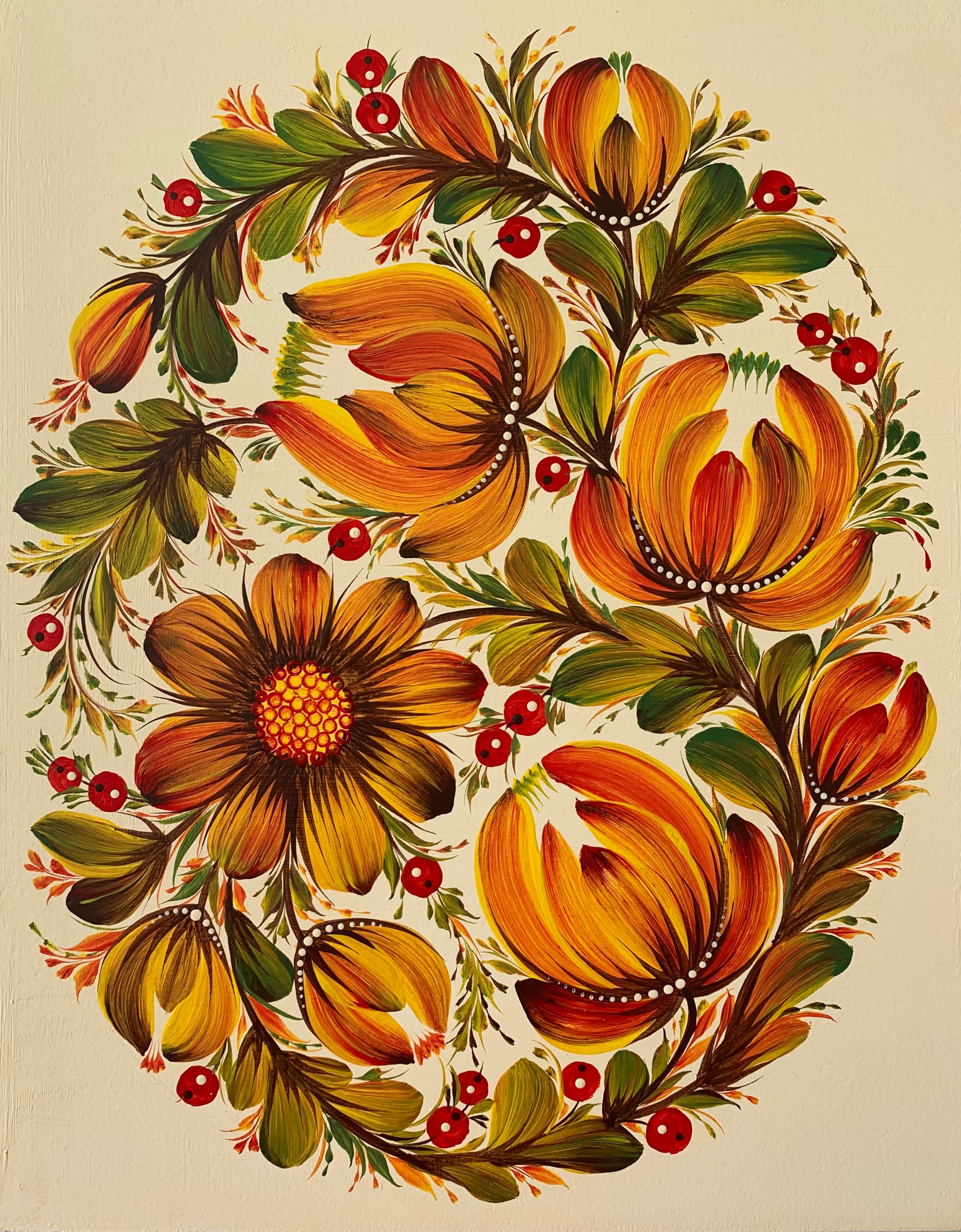 FALL CROWN - 8 in x 10 in (20.3 cm x 25.4 cm)