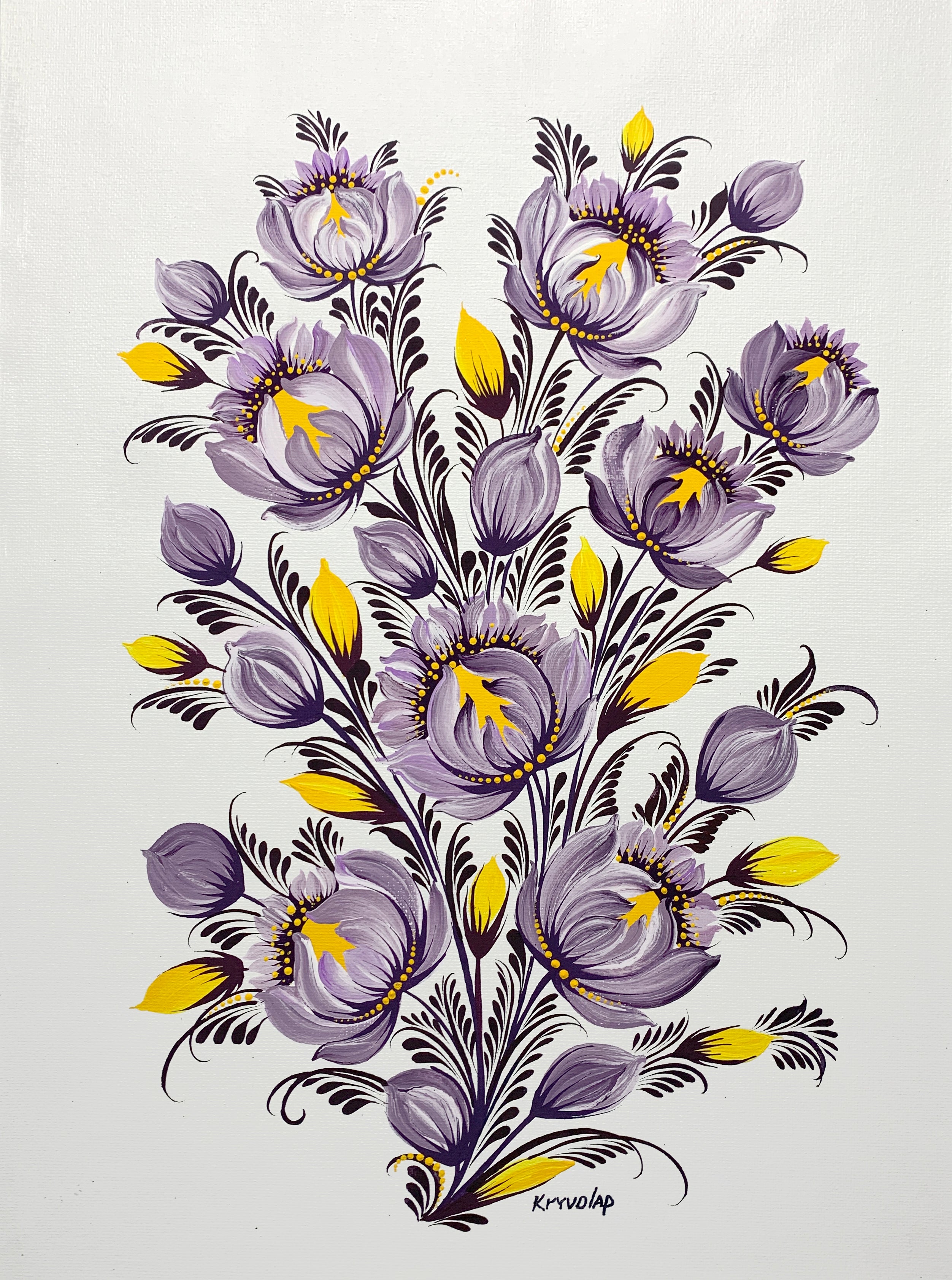 MY VIOLET DREAMS - 16 in x 20 in (41 cm x 51 cm)